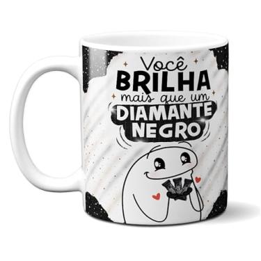 Imagem de Caneca Xícara Porcelana Presente Páscoa Diamante Negro Flork