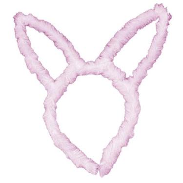 Imagem de Tiara Arco Diadema Coelho Da Páscoa Carnaval Fantasia Rosa - Rocie