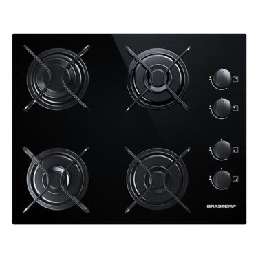 Imagem de Cooktop A Gas Vidro Automatico 4 Bocas 46x56cm - Brastemp
