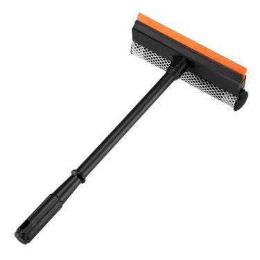 Imagem de Rodo de janela 2 em 1 para carro, limpador de rodo de janela com alça longa de 41 cm, rodo de janela de carro de esponja para posto de gasolina, vidro, chuveiro, limpeza de janelas altas ao ar livre