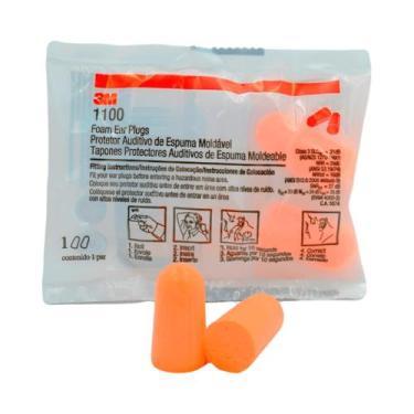 Imagem de kit 5 Protetor Auricular 3m Plug Sem Cordão Espuma 1100