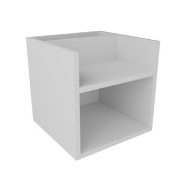 Imagem de Cabeceira mdf suspensa com mesa suporte superior e nicho 30x30cm - R9 