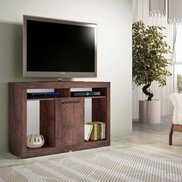 Imagem de Rack para TV Até 42 Polegadas Sala Multiuso 1 Porta Café