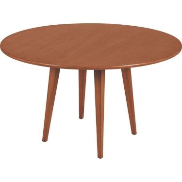 Imagem de Mesa Redonda Tramontina London Em Madeira Tauarí Com Acabamento Envernizado Amêndoa 1,3 M