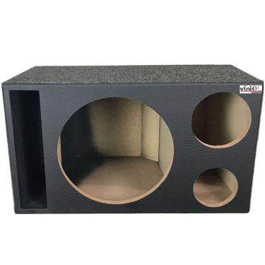 Imagem de Caixa Trio Vazia para Woofer 12 Pol + Driver E Tweeter Duto Régua