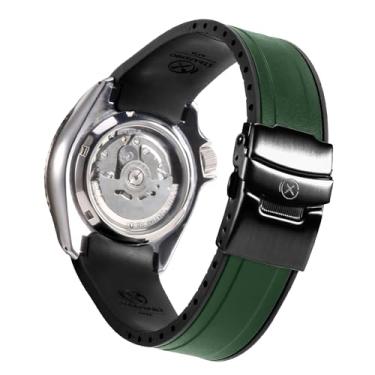 Imagem de Pulseiras de relógio masculinas StrapXPro (SX1A) de borracha de substituição para relógios de mergulho Seiko 5 Sports SKX Series, 5KX/SRPD e New GMT, pulseira de ponta curva para SRPD51, SRPD53