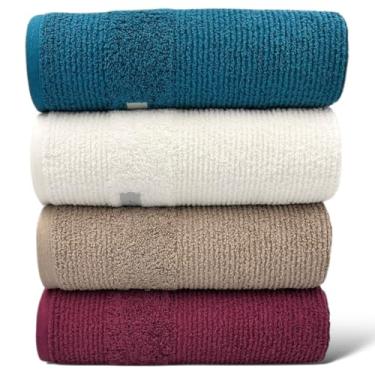 Imagem de Toalha de Banho Banhão Gigante Super Luxo 100% Algodão Grande 72cm x 150cm 530g(PETRÓLEO)