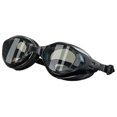 Imagem de menolana Óculos de natação Men Goggles Goggles larga Visão de silicone quadro 200 ° Visão clara Anti nevo