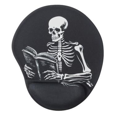 Imagem de Mr. Pen - Mouse pad com suporte de pulso, almofada ergonômica, suporte para jogos de gel, esqueleto humano L