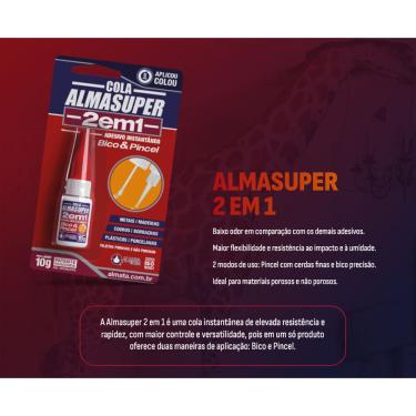 Imagem de Cola Instantanea Cola Tudo 2 Em 1 Bico Ou Pincel 10 Gr