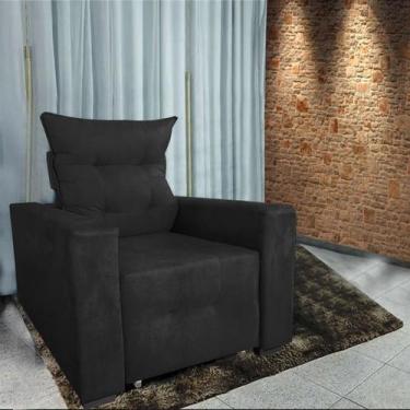 Imagem de Poltrona Amamentação E Decoração Helena - B Home Decor, Preto, Madeira