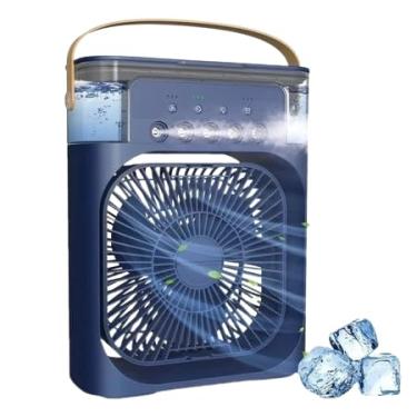 Imagem de Mini Ar Condicionado Portátil USB Ventilador de Mesa Umidificador Climatizador de Ar Com Tanque de Água Gelo Luz de Led Bivolt 110v 220v (Cores Aleatórias)