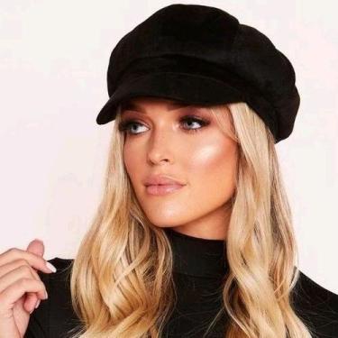 Imagem de Boina de Feltro Feminina Preta Modelo Europeu - Rei Look