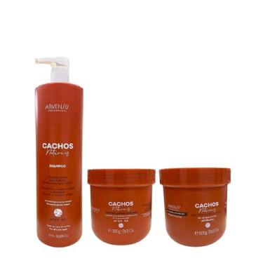 Imagem de Kit Arvensis Professional Cachos Naturais -Shampoo 1L + Máscara 500g +