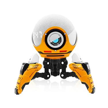 Imagem de Suporte de mesa Dot 4ª geração, suporte de parede, suporte de mesa para Dot 4ª geração, Dot 4ª geração com relógio, Dot 4ª geração Kids & Homepod mini, design de robô de exploração de Marte, sem interferência de som ou microfone.