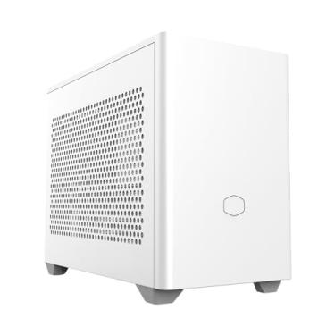 Imagem de Cooler Master Capa NR200 SFF branca com fator de forma pequeno Mini-ITX com painel ventilado, GPU com compartimento triplo, sem ferramentas e acessibilidade de 360 graus, sem Riser PCI