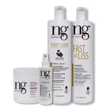 Imagem de Ng De France Fast Liss + Termo + Sh. Pós Fast + Másc. Inten