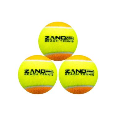 Imagem de Bola de Beach Tennis Zand Pro Pack Com 03 Bolas