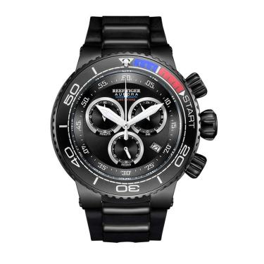 Imagem de Relógio Masculino Reef Tiger Rga3168-bbb à Prova D'água Preto