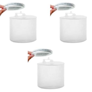 Imagem de Kit 3 Luminária Solar Dobrável Portátil Flutuante Led Branco