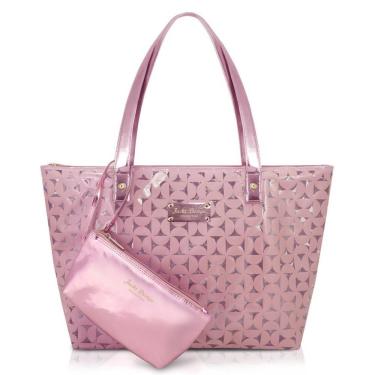 Imagem de Kit De Bolsa E Necessaire De 2 Pçs Glitz Jacki Design Rosa