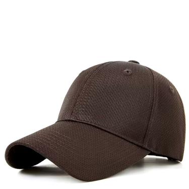 Imagem de Boné De Beisebol Clássico Respirável Monocromático Unissex Marrom