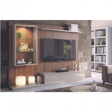 Imagem de Home Para Sala De Tv Moderno Com Nicho 1,80m - Agnes - Montanhês Móveis