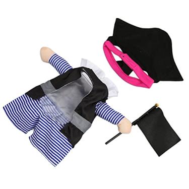 Imagem de XL Fácil de Usar Fantasia de Pirata Gato, Roupas Halloween Com Chapéu Pirata para Gatos, Cães Pequenos Cães Parto Ao Ar Livre, Aplicação Ampla, Aparência Divertida e Fofa, Premium (Xl)