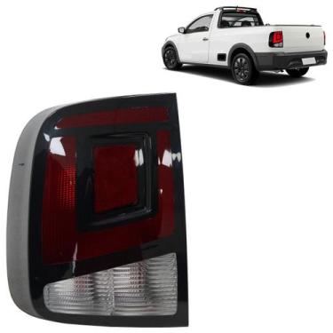 Imagem de Lanterna Traseira Saveiro 2023 2024 2025 Bicolor Rubi Cristal Acrílico