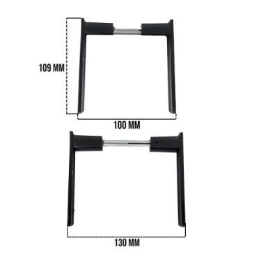 Imagem de Maçaneta P/Porta Fechadura Modelo Alavanca Oxidado Universal - Stam