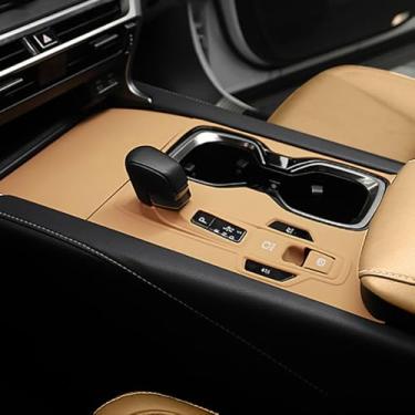 Imagem de Adesivo de silicone para painel de mudança de marchas para console central automotivo automotivo Lexus RX 2023-2025 RX350 RX350h RX450h+ RX500h RX Hybrid Automotive Interior Accessories (marrom)