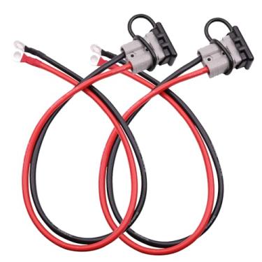 Imagem de ANDCHIER Conector De Cabo Calibre 8, 60 Cm, 50 A, 8 Awg, Para Extensão Plugue Andersons, Carregamento Bateria Empilhadeira Elétrica