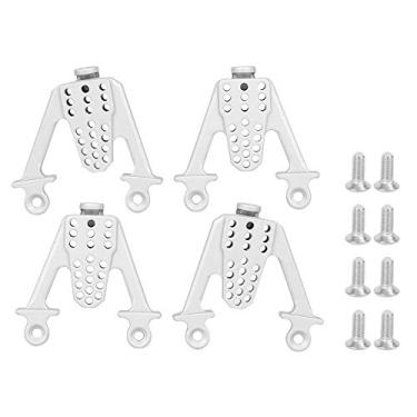 Imagem de GRCFUMO 1 PC Torres de choque, suporte de altura de ajuste de ajuste, Torres de amortecedor de choque ajustável de metal Torres de montagem Montagem Acessório para Multihole Fit (Silver)