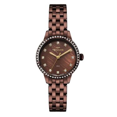 Imagem de Relógio Technos Feminino St.moritz Marrom - 2035nci-1m