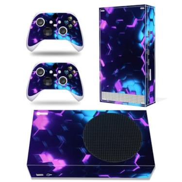 Imagem de Skin for Xbox Series S, Whole Body Vinyl Decal Protective Cover Wrap Sticker for Console and Wireless Controller (Blue&Purple, Xbox Series S)