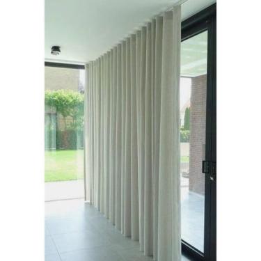 Imagem de Cortina Gaze De Linho 6,00m x 2,80m Sem Forro Para Trilho Suiço - Chri