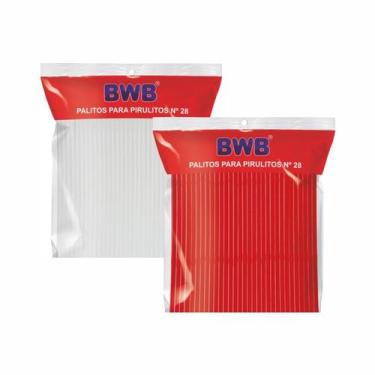 Imagem de 100 Palito para Pirulito Plástico 28cm - AAZ, Sortido