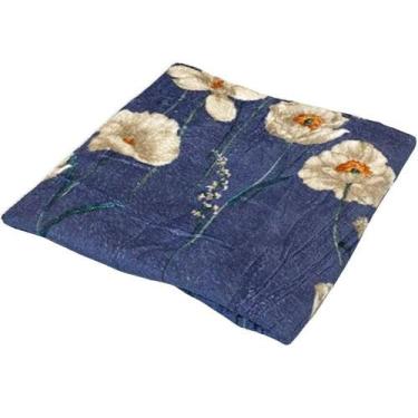 Imagem de Manta Casal Microfibra Colors Estampada 180x200cm Azul - BENE CASA