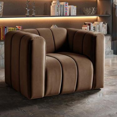 Imagem de Poltrona Decorativa Retrô Moderna Sala de Estar - BELLA DECOR