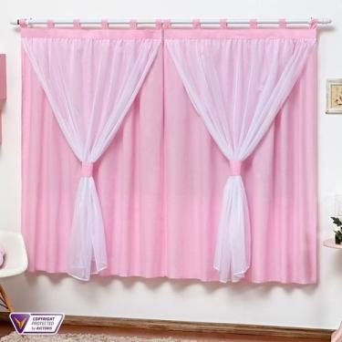 Imagem de Cortina Infantil Para Quarto Com Voil Menino Menina Lançamento - Beatr