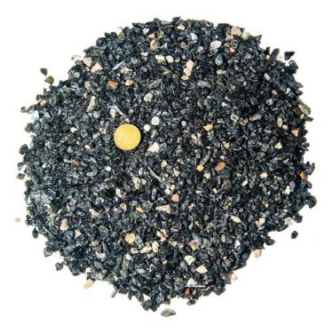 Imagem de 1 kg Turmalina Preta Pedra Grão 6mm Aprox. Para Industria - Cristaisde