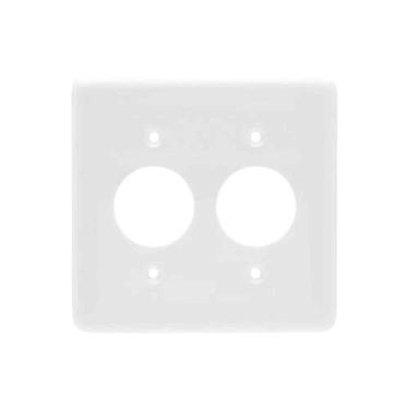 Imagem de Espelho 4x4 com 2 Tomadas Redondas - Linha Stylus - Ilumi