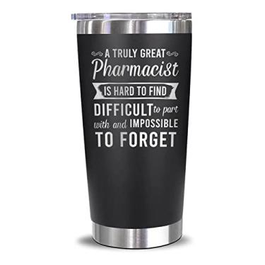Imagem de HTDesigns Copo de aço inoxidável A Truly Great Pharmacist - Caneca de copo de farmacêutico - Presente de farmacêutico - Presente de aniversário engraçado - presente para mulheres e homens