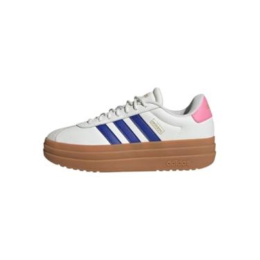 Imagem de adidas Tênis feminino VL Court 3.0, Branco/azul semi lúcido, rosa, 34