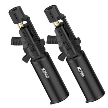 Imagem de JETPRO Maçarico de cozinha com uma mão com chama ajustável (gás butano não incluído)