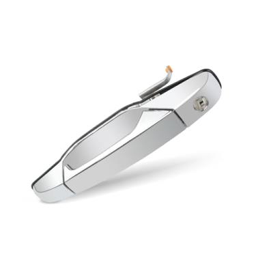 Imagem de Maçaneta externa cromada dianteira esquerda do lado do motorista compatível com Chevy Silverado Suburban Avalanche Tahoe 2007-2014, GMC Sierra Yukon, Cadillac Escalade substitui 15915149, 20828258