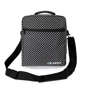 Imagem de 40Winkz Bolsa De Viagem Usa Cpap, Transporte Para Vários Cpaps Compatível Com Airsense 10, 11, Dreamstation E Mais. Pode Ser Fixada Em Malas (Preto Branco)