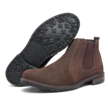 Imagem de Bota Botina Casual Masculina Five Days Em Couro Legitimo Cores 13500 -