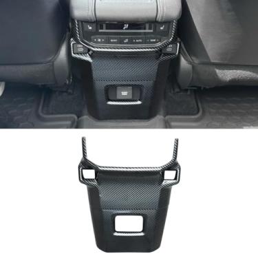 Imagem de INTGET Tampa de saída de ventilação traseira para Toyota Grand Highlander Accessories 2024 2025 anti chute assento traseiro ar condicionado painel de ventilação moldura guarnição interior protetor