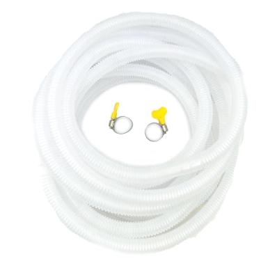 Imagem de Mangueira de drenagem dividida de 6 m, peças e acessórios de ar condicionado, tubos, bombas de mangueira, kits de tubos universais, dreno de ar condicionado (601 cm C x 0,62 cm L)